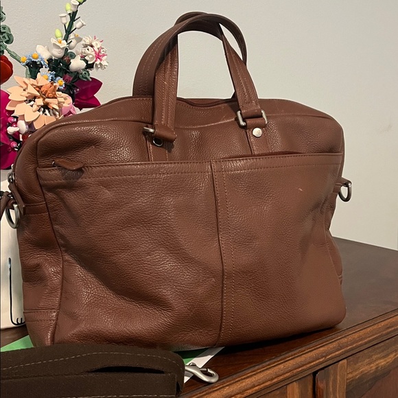 Coach Rare Transatlantic Brown Leather laptop 2-way Bag 2012 (Unisex) - Picture 3 of 12
